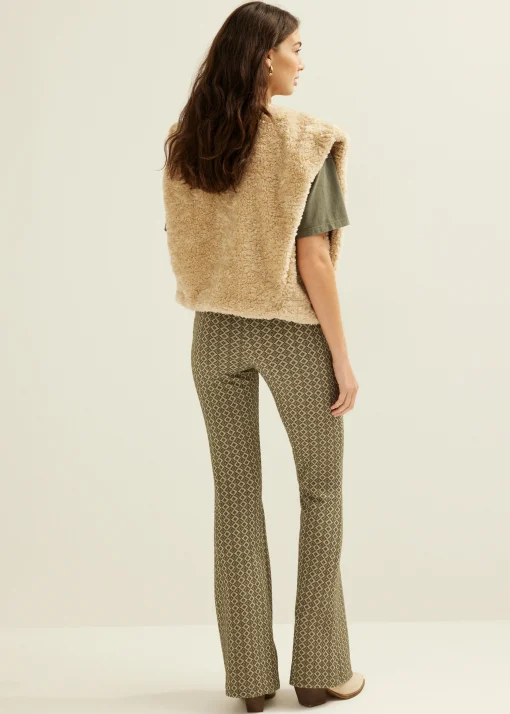 Flare broek met print