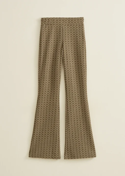 Flare broek met print