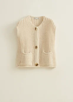 Gebreid gilet