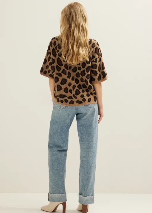 Vest met panterprint